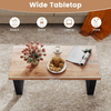 Coffee Table Farmhouse 120cm Rectangle Wooden Oak Black Living Room Center Unit