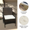 4 Piece Rattan Garden Furniture Sofa Set Table Chair Outdoor Wicker Conservatory