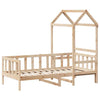 Day Bed with Roof 90x200 Solid Wood Pine G3J2
