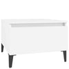 Side Tables 2 pcs White 50x46x35 cm Engineered WoodNew