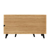 Modern 140cm Sideboard Cabinet Storage Unit with LED Lights and Glass Doors