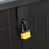 Garden Gear 775L Storage Plastic Shed Black Outdoor Lockable Door Gas Piston Lid