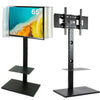 Free Standing TV Stand with Durable Shelves TV Mount Bracket with Screws Fixing