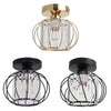 Rustic Flush Mount Ceiling Lantern Light Lampshade Pendant Lamp Hallway Bedroom