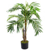 Large Artificial Areca Palm Tree 120cm Green Natural Faux Plants 4ft