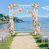 Heavy Duty Metal Garden Arch Path Wedding Rose Pergola Archway Flowers Climbing