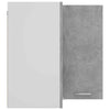 Hanging Corner Cabinet Concrete Grey 57x57x60 cm Engineered Wood