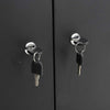 Wall Mounted Hanging Lockable Cabinet Garage Tools Parts Storage Cupboard Metal
