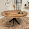 Sara Solid Mango Wood Dining Table Walnut 1.5m (97)