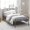 Simple Budget metal bed Single bed Frame w/Mattresses Option Bedroom Furniture