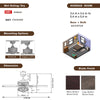 Ceiling Fan with Light Remote Control IndoorCeiling Lamps 3 Wind Speeds 132cm