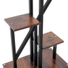 Set of Heart Shaped Plant Stand Mobile Storage Shelf Flower Pots Holder Display