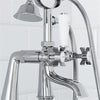 Traditional Freestanding Bath Shower Mixer Tap Crosshead Handle Chrome Bathroom