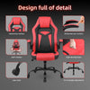 Ralex-chair Gaming Chair, Computer Chairs with Fold-up Armrests, Red/Black