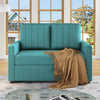 2 Seater Sofa Bed, Convertible Pull Out Sofa Bed with Adjustable Backrest, Green