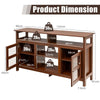TV Stand for 65" TV Fireplace TV Stand Entertainment Center Storage Cupboard