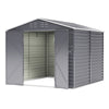8x8.5ft Venetian Effect Metal Garden Shed Tool Storage Sheds Outdoor Store House