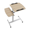 Mobile Over Bed Chair Table Overbed Height Adjustable Laptop Tray Stand PC Desk
