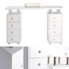 Manicure Nail Table Bar Art Salon Spa Work Station Desk with Arm Rest & 8 Drawer