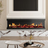 LED Fireplace Media Wall Fire Wall Mounted / Insert Media Electric Heater 50inch