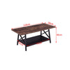 Rectangle Wooden Metal Frame Coffee Table with Storage Shelf Sofa Tea End Tables