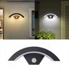 Modern LED PIR Motion Sensor Wall Light Curved Garden Lamp 12W Outdoor