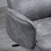 Swivel Computer Office Chair Mid Back Desk Chair Home Study Bedroom, Light Grey
