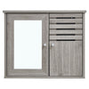 Illuminated LED Bathroom Mirror Cabinet With Demister Sensor Shaver Socket