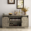 Barn 2 Sliding Doors Bar Cabinet Home Buffet Farmhouse Storage Cabinet TV Stand