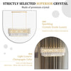 Luxury Clear K9 Crystal Chandelier Light Formal Rectangular Pendant Light Dining