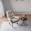 Chesterfield Velvet Rocking Chair Accent Recliner Sofa Living Room Rocker Chair