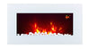 2024 TRUFLAME 7 COLOUR LED WHITE GLASS FLAT ELECTRIC WALL MOUNTED FIRE