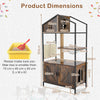 Multi-level Cat Condo Furniture for Indoor Cats Brown