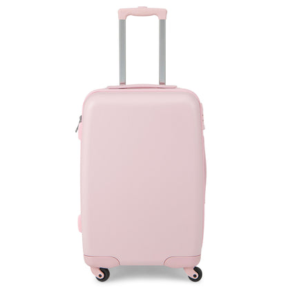 20” Carry-on Luggage Hardside Luggage Airline Approved Lightweight Luggage Pink