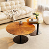 2x Nesting Coffee Table Heavy Duty Metal Frame Living Room Side Table Nightstand
