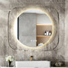 LUVODI LED Bathroom Mirror with Clear Glass Frame Backlit Defog Dimmable Mirrors