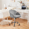 Home Office Velvet Desk Chair,Swivel Makeup Vanity Chair with Armrests for Women