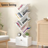 Smilesun 8-Tier Tree Bookshelf w/ Drawer Tall Bookcase Storage Floor Standing