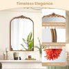 Antiqued Gold Wall Mirror 90 cm x 61 cm Dramatic Arched Mirror-Gold