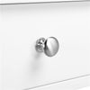 White Console Table with Drawer, 3 Tiers Slim Entryway Table for Living Room