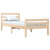 Bed Frame Solid Wood 100x200 cm