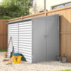 9FT Galvanized Steel Outdoor Bicycle Shed Bike Tool Storage House Garden Shed