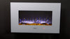 2025 TRUFLAME™ LED FLAMES 7 COLOUR WHITE GLASS FLAT WALL MOUNTED ELECTRIC FIRE