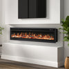 Modern 70 inch Insert/ Wall Mounted LED Fireplace Electric Inset Fire 9 Color UK