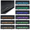 Electric Fireplace Media LED Wall Fire Wall Mounted / Standing Heater 40-100in