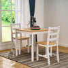 4 Colours Solid Wood Dining Table and 2 Chairs Set Kitchen Room Home Furniture