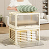 Large Folding Storage Box Collapsible Stackable Container Home Office Camping