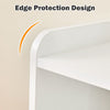 Bedside Table LED Light Nightstand High Gloss 2 Drawers USB Port Power Plug