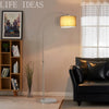 Metal Floor Lamp 131-186cm Bright Standing Lamp for Living Rooms Reading Lamp
