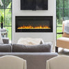 Inset/Wall 80'' Electric Fireplace Crystal/Log Effect 9 LED Flame Heater +Remote
